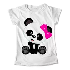 Blusa Oso Panda Colores Playera Estampado Moño #233