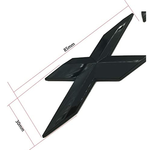 Emblema X7 De Repuesto Para Bmw T, Color Negro Brillante, Or Foto 4