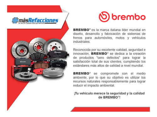 Disco Solido Tras Izquierdo O Derecho Slk320 01 Al 04 Brembo Foto 4