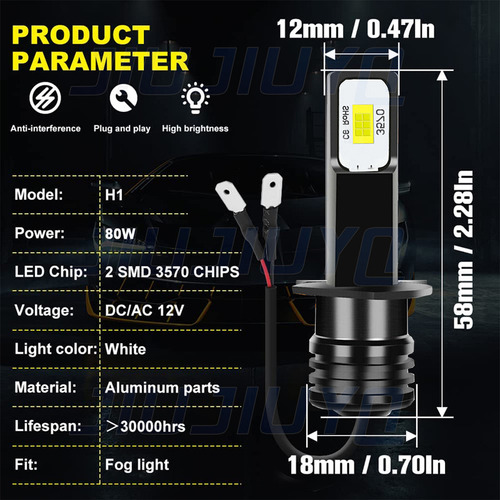 Kit De Faros Led H7 H1 Para 1996-2002 Mercedes-benz E320 Foto 10