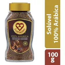 Café Solúvel Liofilizado 100% Arábica Vidro 100g 3 Corações