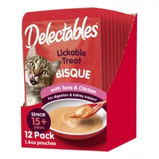 Comida Para Gatos Delectables Bisque Lickable Treat, Paquete