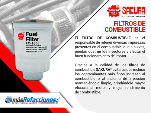 Filtro Combustible Honda Passport V6 3.2l 94-02 Sakura Foto 4