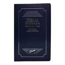 Biblia Sagrada Evangelica Slim Fina Masculina Feminina Harpa