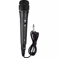 Microfone Com Fio P10 Profissional Dinâmico Karaoke Premium