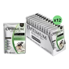 Alimento Pouch Optimum Perro Adultos Pequeño Pollo 100grx12u