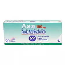 Asa 100mg Caja X 20 Tabletas