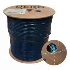 Cabo De Rede Externo Cat5e Azul Capa Dupla Blindado S/utp 