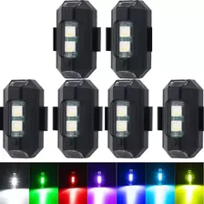 Luces Led De 7 Colores Para Moto, Dron Y Avión (6 Unidades).