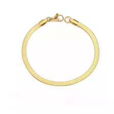 Pulsera Plana De Serpiente 5 Milímetros 