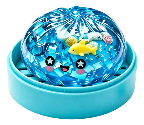 Cean Animal Shell Squeeze Toy Hidden Style Glitter Slime Fun