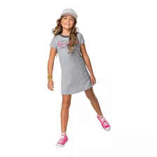 Vestido T-shirt Infantil Juvenil Adolescentes Kyly Moletinho