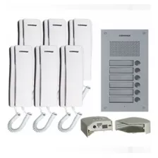 Kit Citofofonos 6 Para Condominio Y Edificios Commax 