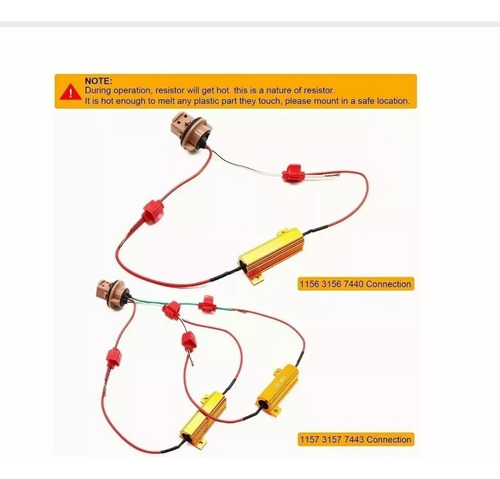 Par Resistencias Led Canbus Error Foco Fundido 50w 6ohm Foto 7