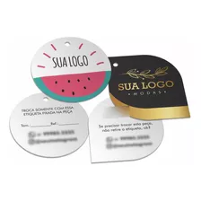 Tags Personalizadas Mini Etiquetas Com Sua Logo 4x5 2000 Un