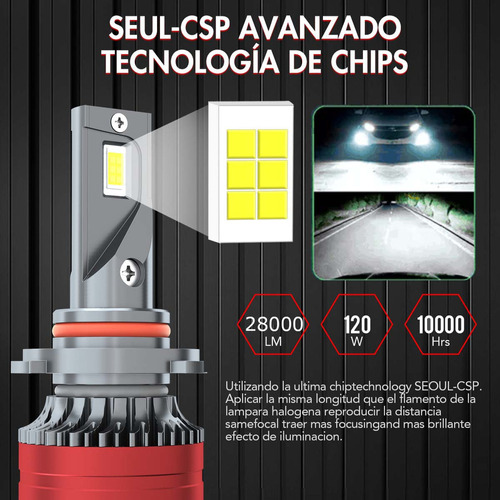 28000lm Focos Led Y Bombilla Antiniebla For Serie Toyota Foto 6