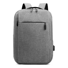 Mochila Masculina Semi Impermeavel Qualidade Cabe Notebook Cor Cinza