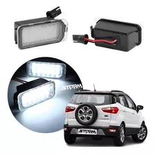 Luz Placa Nova Ford Ecosport Kit Par Lâmpada Led Cor Branca