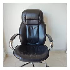 Sillon Ejecutivo M+design Eco Cuero Base Metal Cromado Usado