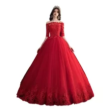 Vestidos De Quinceañera Color Rojo Economico Barato Nuevo