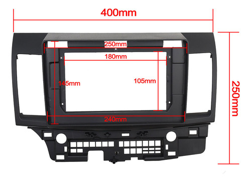 Marco De Radio De 10.1 Pulgadas Para Mitsubishi Lancer 2010 Foto 2
