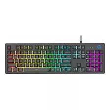 Teclado Gamer Hp K500f Qwerty Inglés Us Color Negro Con Luz Rgb