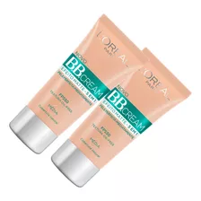 2 Unid Bb Cream Efeito Matte Base Média Loréal Paris Fps 50 Tom Médio