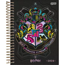 Agenda Diaria Mini 2024 Harry Potter Brasao 352 Paginas.