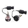 Par Faro Led Redondo Panda 4 Led Luz Blanco Cruz Rojo Estrobo Anti Niebla Auxiliar Delantero Moto Chopper Mini Cooper 