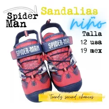 Sandalia Spiderman Niño Zapatos Con Luces.la Segunda Bazar