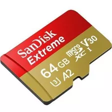 Microsdxc Sandisk 64gb Extreme Classe 10 Uhs-i U3 A2 160mb/s
