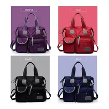 Bolsa De Ombro Impermeável Oxford Crossbody Bolsas Preto