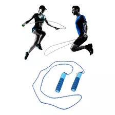 Corda Pular Com Contador Crossfit Funcional Aeróbico Cor Azul