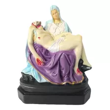 Imagem De Nossa Senhora Da Piedade 19cm Pieta Cor Pintura A Mao