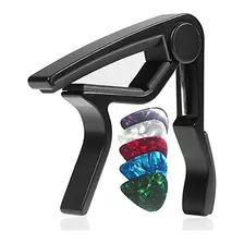 Wingo Guitar Capo For Acoustic And Electric Guitars With 5 P