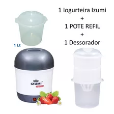 Dessorador P/ Iogurte Grego + Iogurteira Izumi +1 Pote Refil + 10 Fermento 