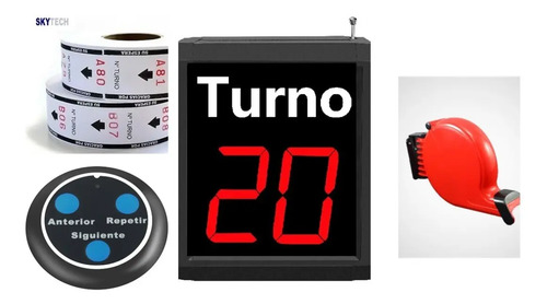 Kit Turnomatic Inalambrico + Dispensador De Nuemros+ Rollo