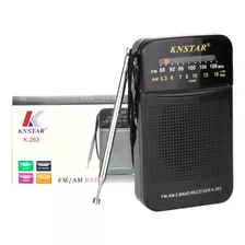 Radio Portatil Inalambrica Fm / Am Knstar K-263 Con Spica 3.