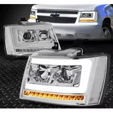 Faros Led Chevy Avalanche 2007-08-09-10-2011 2012 2013 Cromo