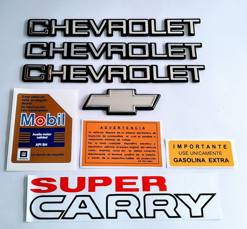 Chevrolet Super Carry Calcomania Y Emblemas Foto 4