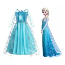 Vestido Fantasia Infantil Frozen Rainha Elsa