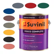 Tinta P/ Parede 3,2l Suvinil Fosco Completo Cores Especiais