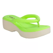 Tamanco Feminino Plataforma Flip Flop Borracha Chinelo Nuvem