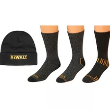 Dewalt - 3 Juegos De Calcetines Mezcla Algodón + Gorro 