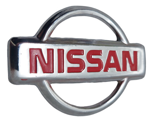 Emblema Para Cofre Nissan Pick Up D21 Cromado Rojo Foto 2