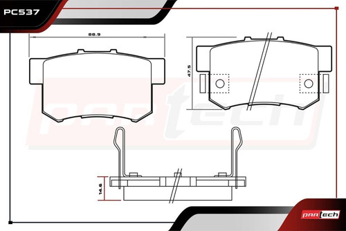 Balatas Traseras Acura Csx 2007 Foto 2