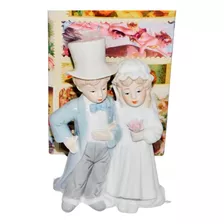 Pareja Casados Centro Mesa Estatuas Decoración Ponqués 