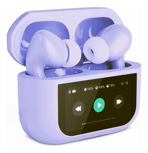 Auriculares G-tide Future Pod Pantalla Touch Anc Tws Dws1 Color Violeta Lila