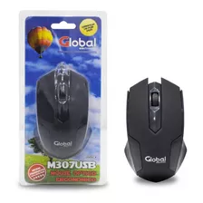 Mouse Óptico Global Usb Scroll Blister Negro