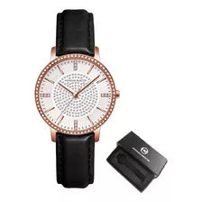 Relógios De Luxo Hannah Martin Leather Diamond